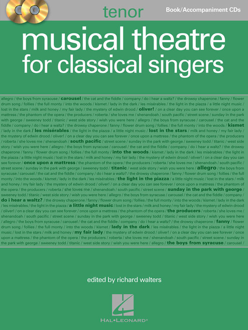 Musical Theatre for Classical Singers (Tenor) - Vocal / Piano Songbook and Accompaniment CDs