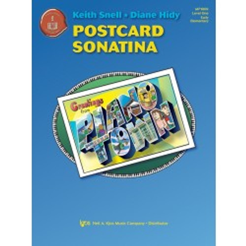 Postcard Sonatina by Diane Hidy and Keith Snell (Level One Early Elementary)