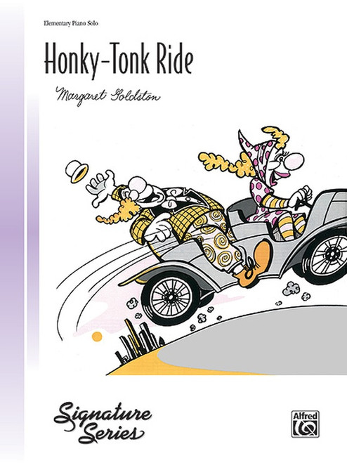 Honky-Tonk Ride by Margaret Goldston (Elementary Piano Solo)