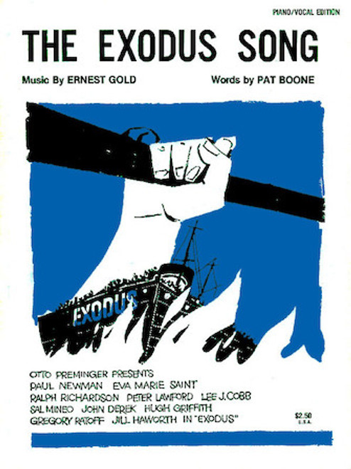 The Exodus Song by Ernest Gold & Pat Boone - Piano / Vocal Edition