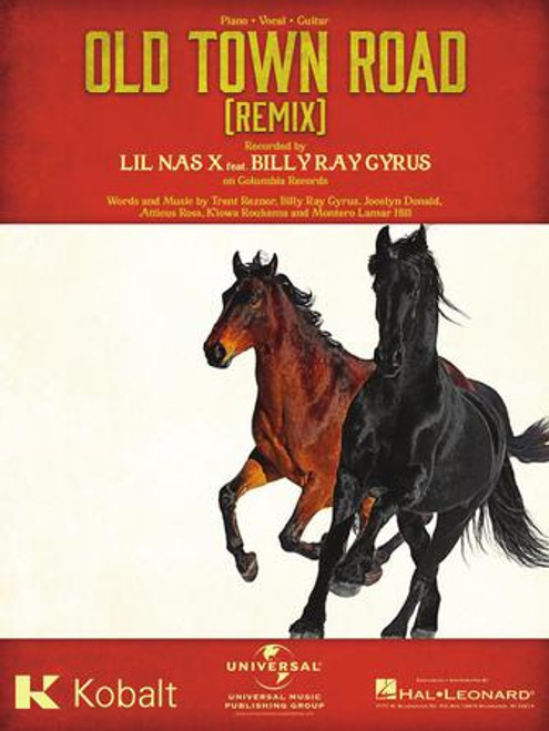 Old Town Road Remix By - Lil Nasx X - Piano / Vocal / Guitar