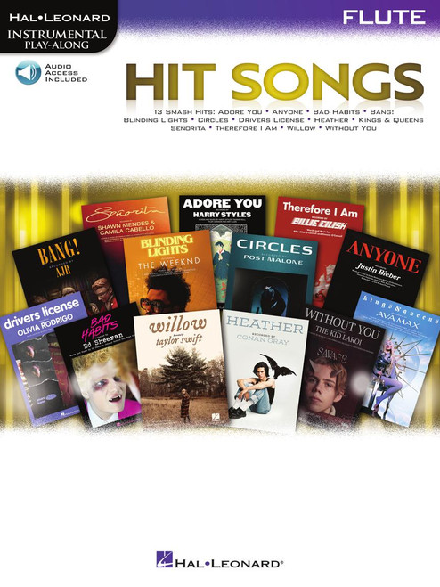 Hit Songs (13 Smash Hits) for Flute - Songbook / Online Audio Play-along