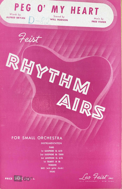 Peg O' My Heart for Small Orchestra (Feist Rhythm Airs) - All Parts