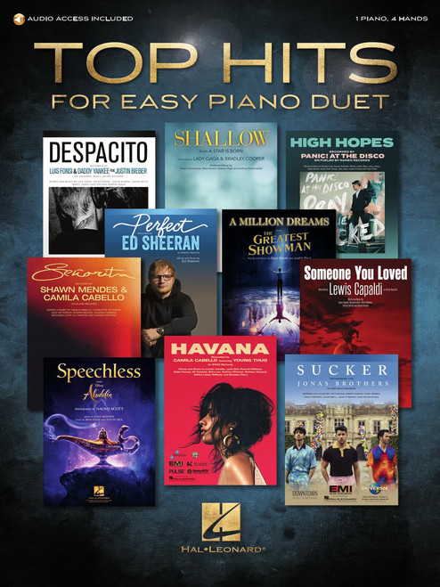 Top Hits for Easy Piano Duet (Audio Access Included) - Piano Duet Songbook