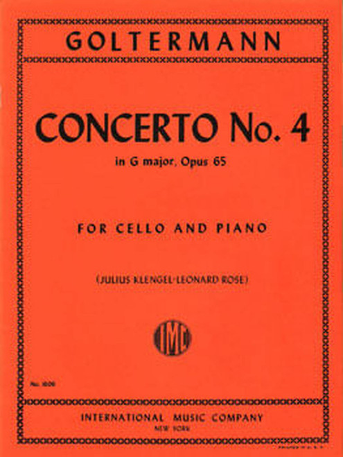 Goltermann - Concerto No. 4 in G Major, Op. 65 - Cello & Piano