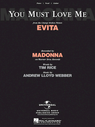 You Must Love Me (from Evita) - Piano/Vocal/Guitar