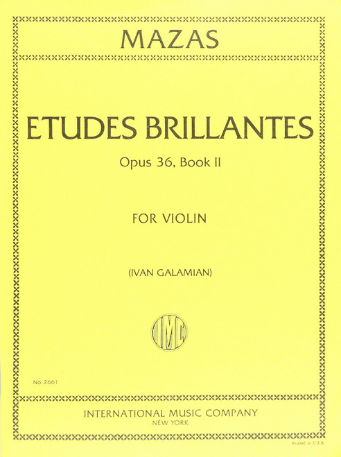 Mazas Opus 36, Book II - Etudes Brillantes for Violin