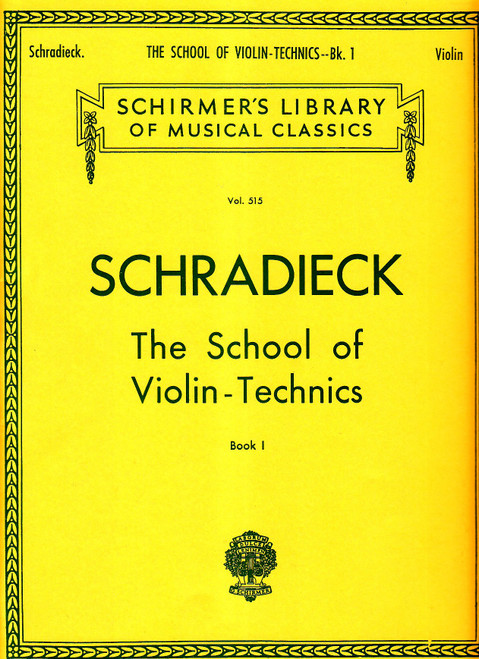 Schradieck: The School of Violin - Technics Book I