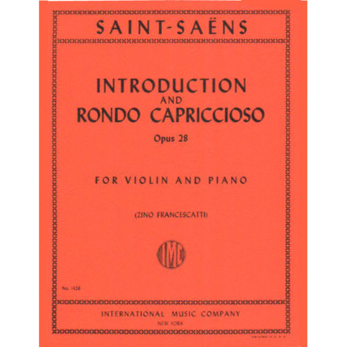 Saint-Saens Introduction and Rondo Capriccioso Opus 28 for Violin and Piano by Zino Francescatti