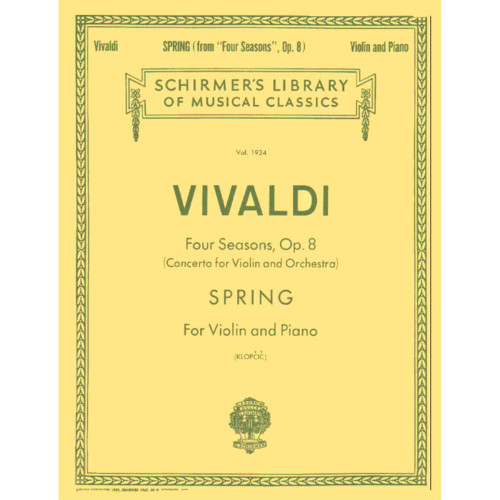 Vivaldi Four Seasons, Op. 8 (Concerto for Violin and Orchestra): SPRING for Violin and Piano by Rok Klopcic