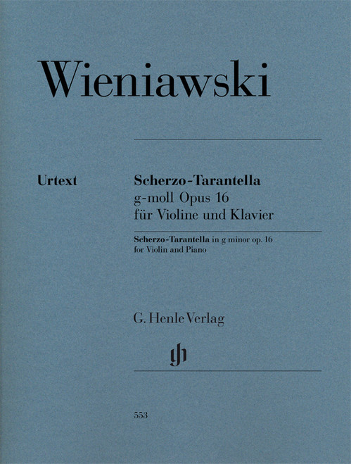 Wieniawski Scherzo-Tarantella in G Minor Op. 16 for Violin and Piano