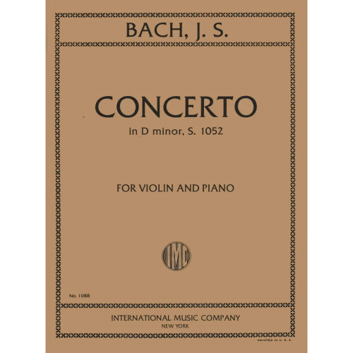 Bach, J.S. - Concerto in D Minor, S. 1052 for Violin and Piano