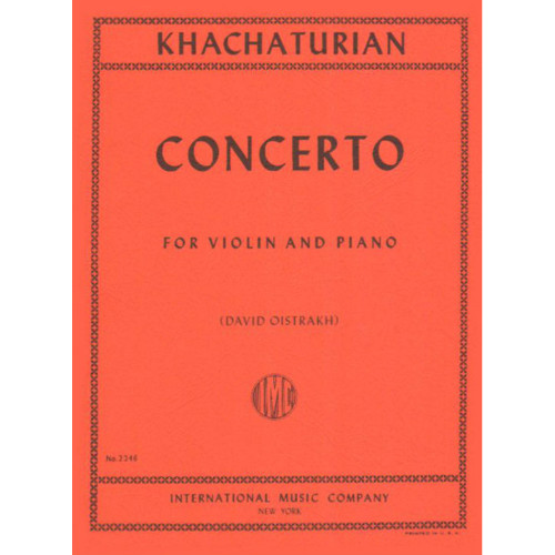 Khachaturian - Concerto for Violin and Piano by David Oistrakh
