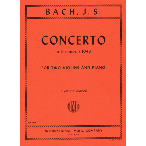 Bach - Concerto in D Minor, S. 1043 for Two Violins and Piano by Ivan Galamian