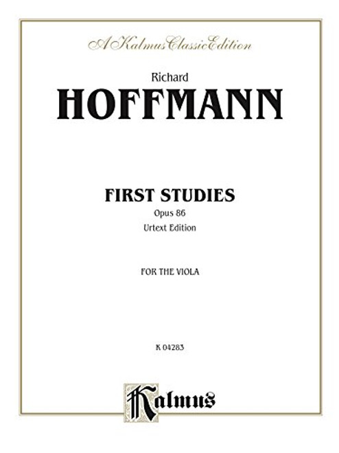 Richard Hoffmann First Studies Opus 86 Urtext Edition for the Viola