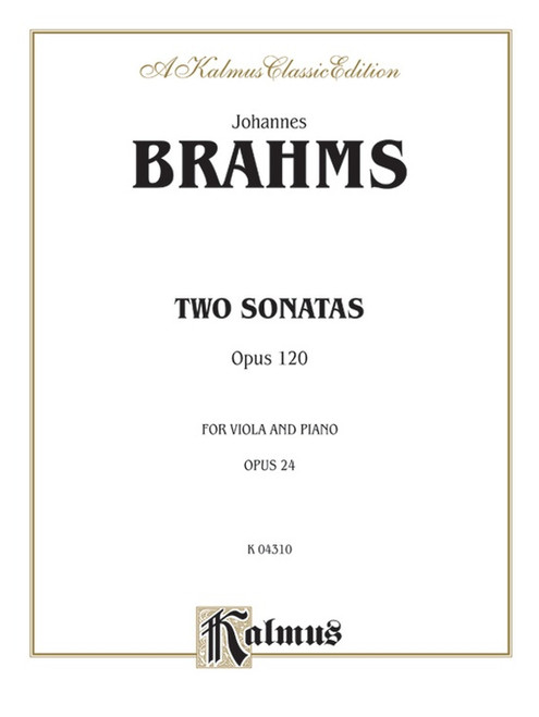 Johannes Brahms - Two Sonatas Opus 120 for Viola and Piano