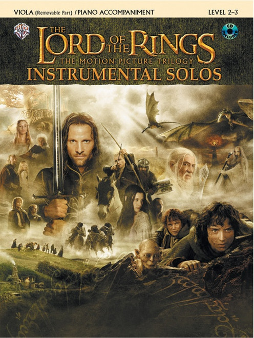 The Lord of the Rings Trilogy Instrumental Solos Level 2-3 for Viola with Piano Accompaniment (Book/Audio Access Included)