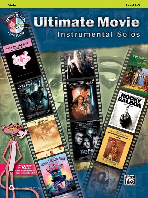Alfred's Instrumental Play-Along Ultimate Movie Instrumental Solos Level 2-3 for Viola (Book/CD Set)
