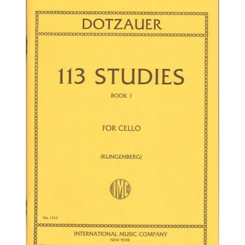 Dotzauer - 113 Studies Book 1 for Cello by Klingenberg