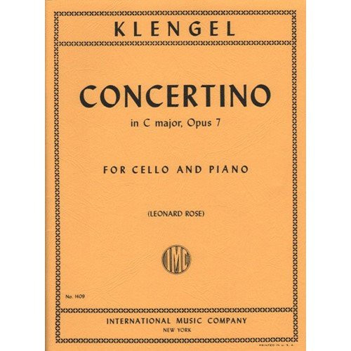 Klengel - Concertino in C Major, Opus 7 for Cello and Piano by Leonard Rose