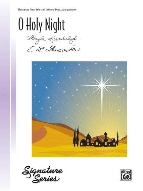 O Holy Night - Elementary Piano Solo with Optional Duet Accompaniment
