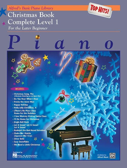 Alfred's Basic Piano Library Top Hits!: Christmas Book Complete - Level 1