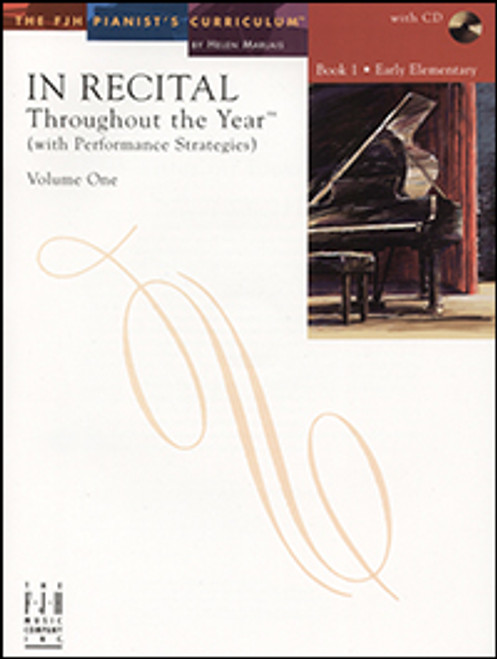 FJH In Recital Throughout the Year (with Performance Strategies), Volume 1 - Book 1: Early Elementary (Book/CD Set)