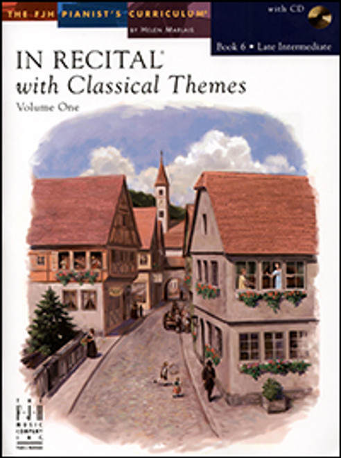 FJH In Recital with Classical Themes, Volume 1 - Book 6: Late Intermediate (Book/CD Set)