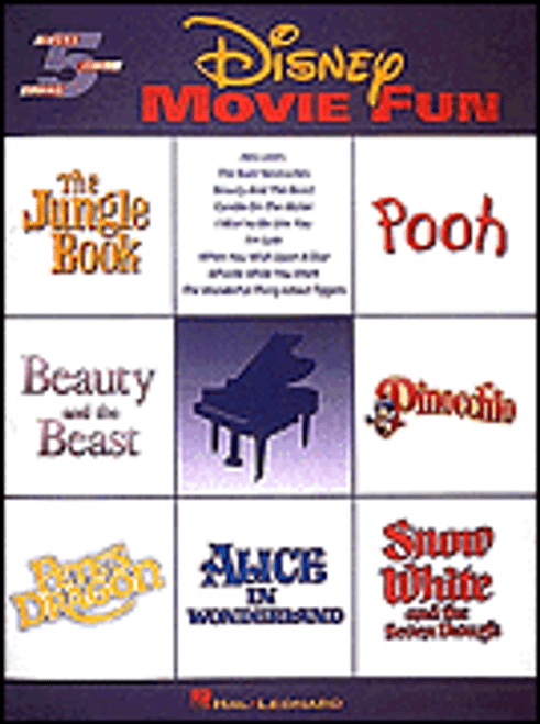 Disney Movie Fun for 5-Finger Piano