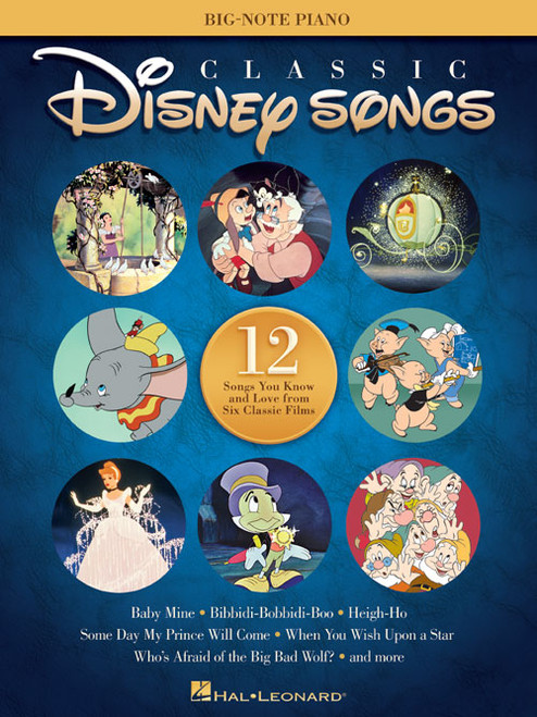 Classic Disney Songs in Big-Note Piano