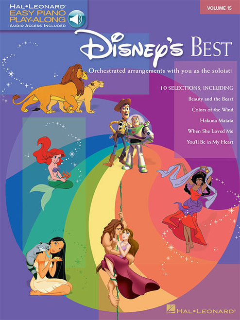 Hal Leonard Easy Piano Play-Along Volume 15 - Disney's Best (with Audio Access)