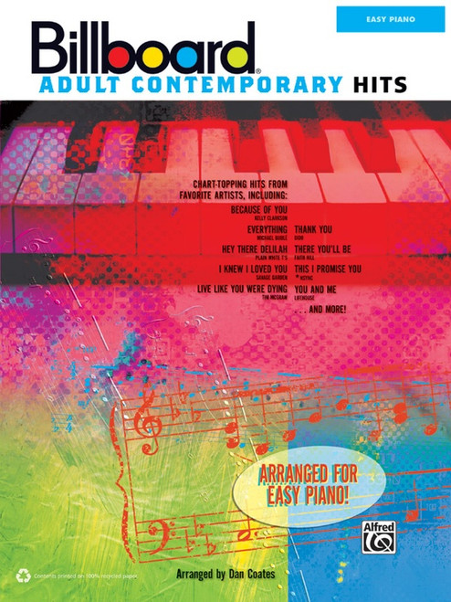 Billboard Adult Contemporary Hits for Easy Piano