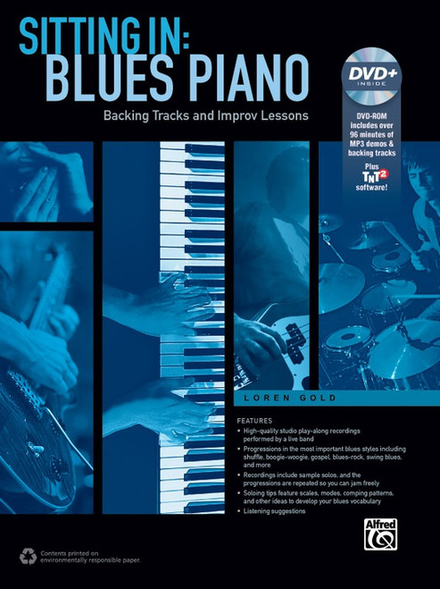 Sitting In: Blues Piano (Book/DVD Set) for Intermediate to Advanced Piano