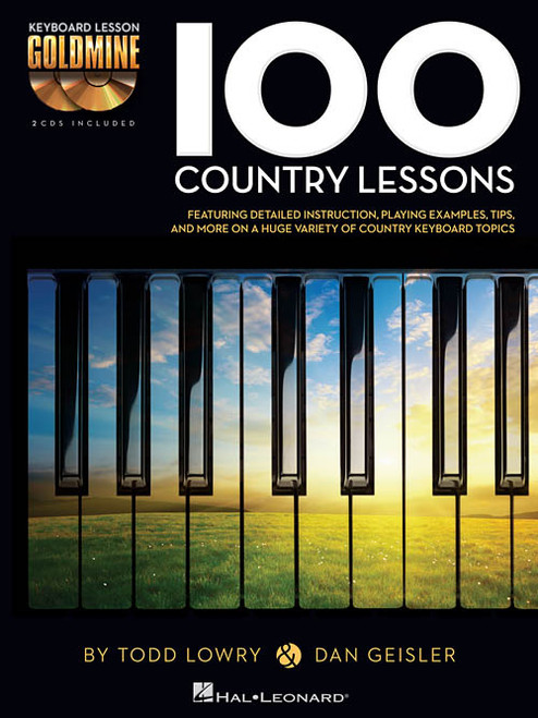 100 Country Lessons (Book/CD Set) for Intermediate to Advanced Piano