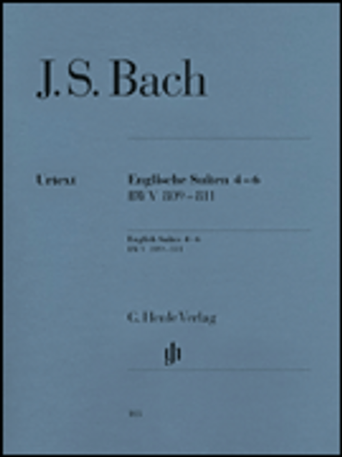 J.S. Bach - English Suites 4-6, BWV 809-811 (Urtext) for Intermediate to Advanced Piano