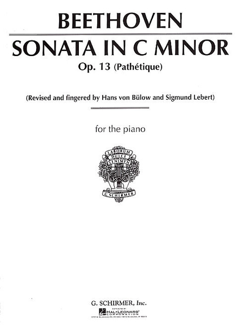 Beethoven - Sonata in C Minor, Op. 13: Pathétique Single Sheet (Schirmer) for Intermediate to Advanced Piano