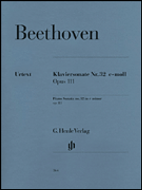 Beethoven - Piano Sonata No. 32 in C Minor Op. 111 Single Sheet (Urtext) for Intermediate to Advanced Piano