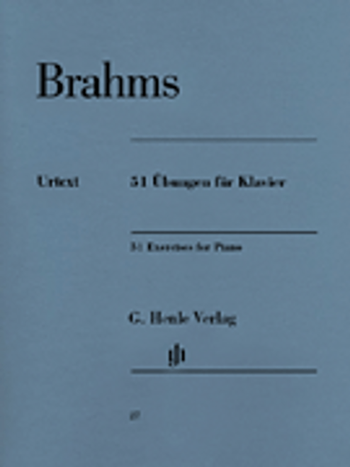 Brahms - 51 Exercises for Piano (Urtext) for Intermediate to Advanced Piano