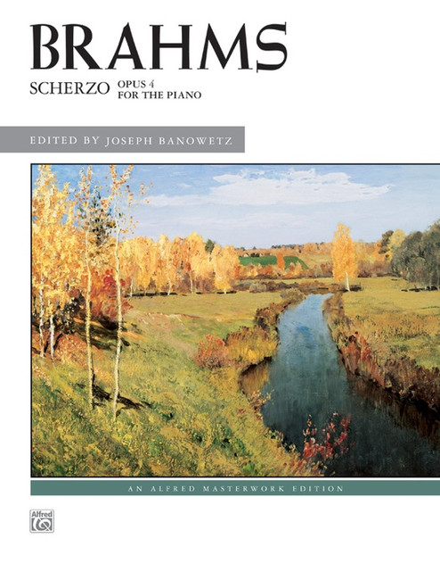 Brahms - Scherzo, Opus 4 Single Sheet (Alfred Masterwork Edition) for Intermediate to Advanced Piano