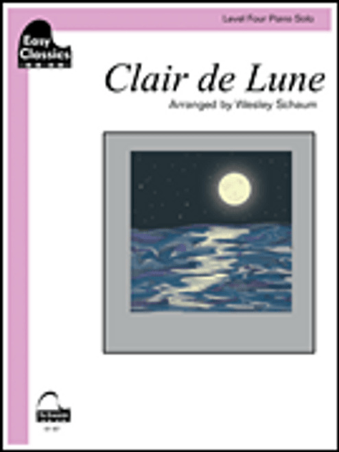 Debussy - Clair de Lune Single Sheet (Easy Classics) for Level 4 Easy Piano Solo
