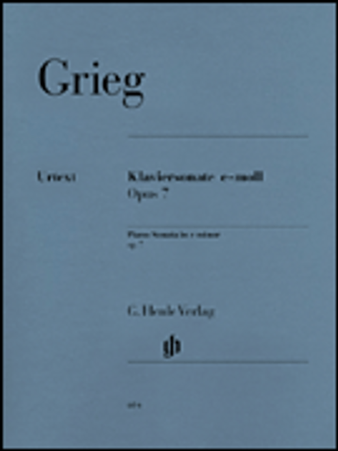 Grieg - Piano Sonata in E Minor, Opus 7 Single Sheet (Urtext) for Intermediate to Advanced Piano