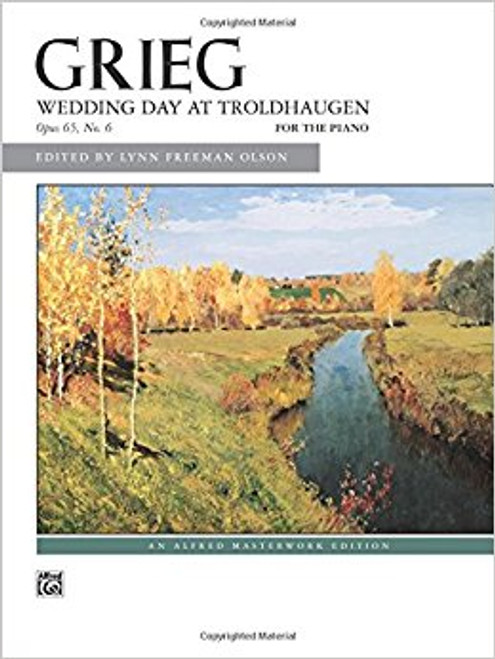 Grieg - Wedding Day at Troldhaugen, Opus 65, No. 6 Single Sheet (Alfred Masterwork Edition) for Intermediate to Advanced Piano