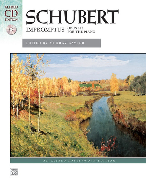 Schubert - Impromptus, Opus 142 - Alfred Masterwork Edition (Book/CD Set) for Intermediate to Advanced Piano