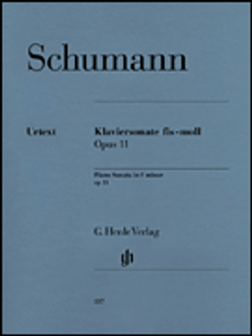 Schumann - Piano Sonata in F# Minor, Op. 11 Single Sheet (Urtext) for Intermediate to Advanced Piano