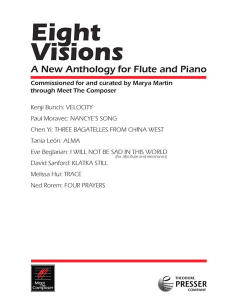 Eight Visions: A New Anthology for Flute and Piano by Marya Martin