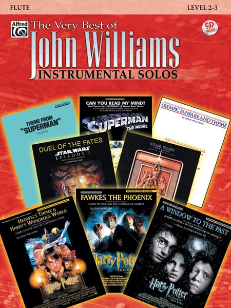 The Very Best of John Williams Instrumental Solos, Level2-3 for Flute (Book/CD Set)