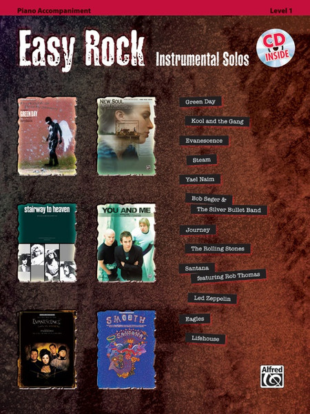 Easy Rock Instrumental Solos Piano Accompaniment (Book/CD Set)