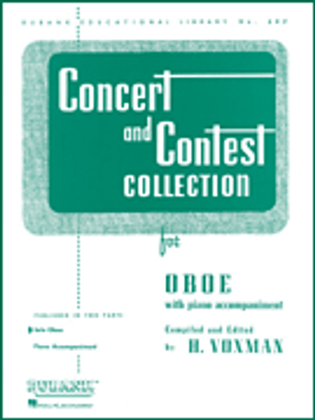 Concert and Contest Collection for Oboe (Rubank Educational Library No.297) - Solo Oboe Book by H. Voxman