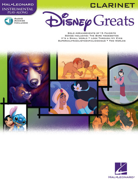 Hal Leonard Instrumental Play-Along for Clarinet - Disney Greats (with Audio Access)