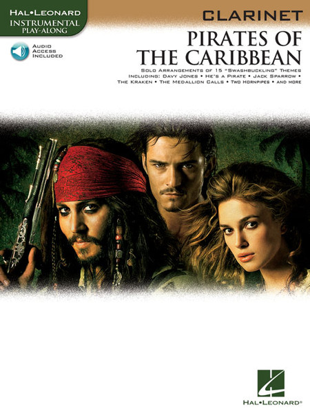 Hal Leonard Instrumental Play-Along for Clarinet - The Pirates of the Caribbean (with Audio Access)